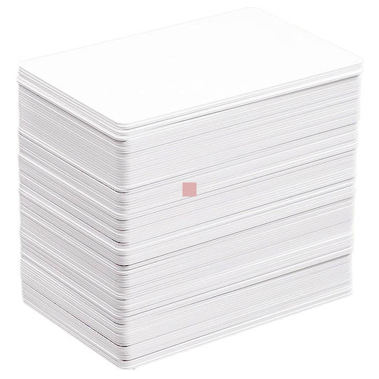 Biodegradable PVC Blank Cards White